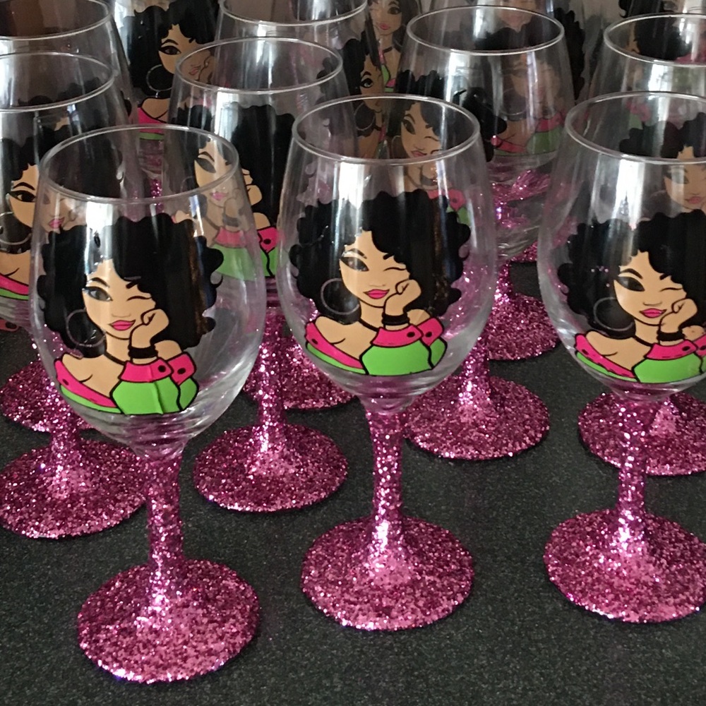 Custom wine glasses